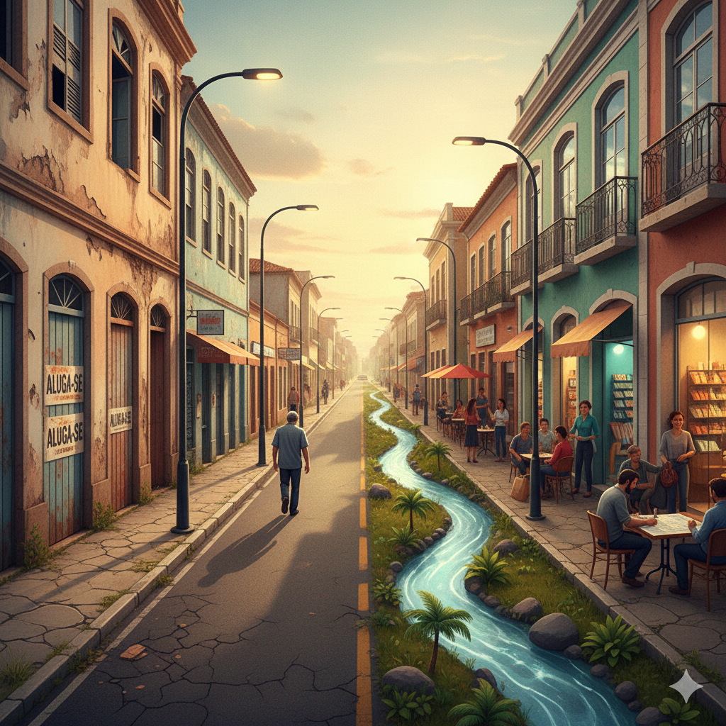 Imagem para o artigo A Epidemia dos 'Desertos Comerciais': Um Relatório Sobre a Morte do Comércio Local e a Estratégia Comprovada Para Revitalizar Sua Cidade